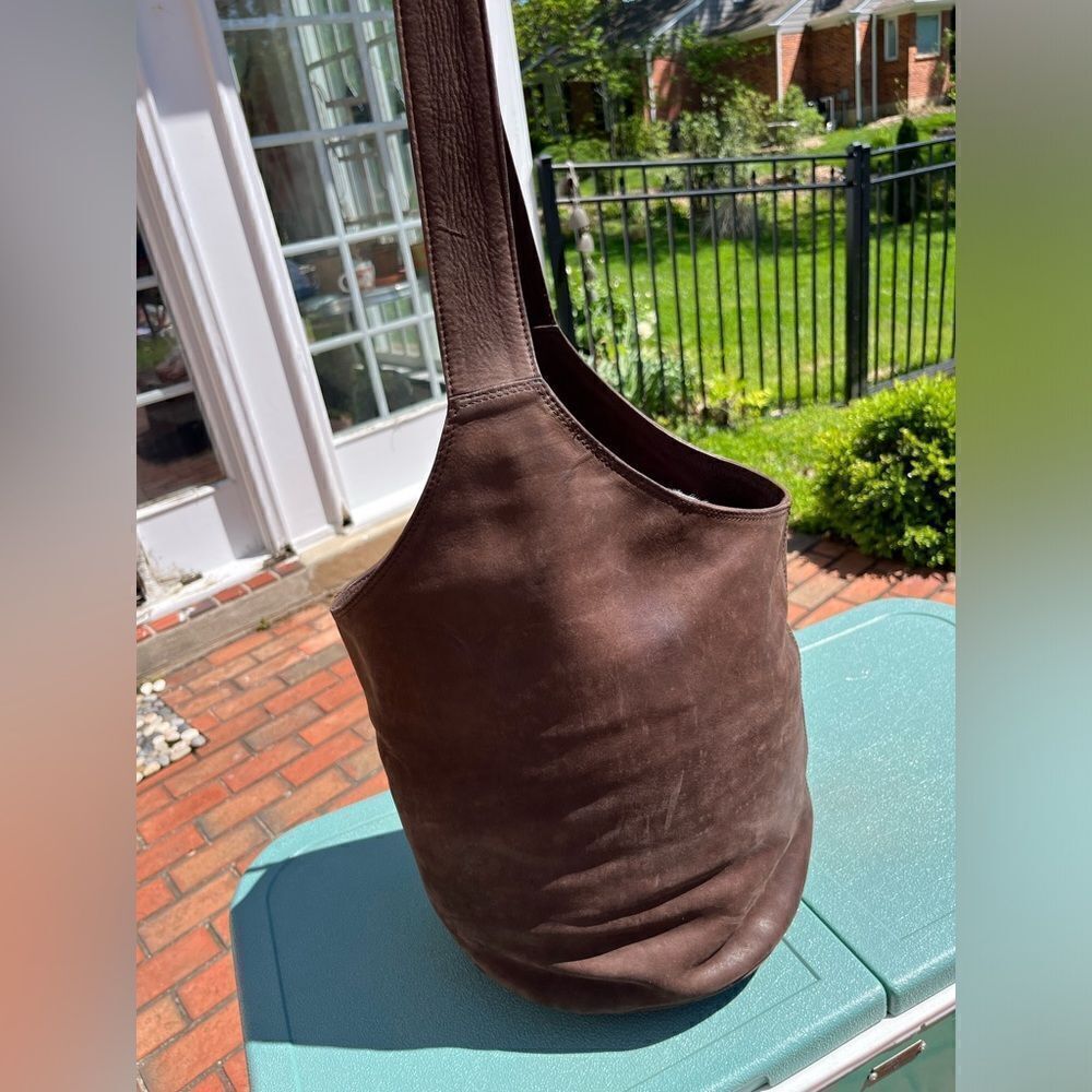 Helen Kaminski Suede Carillo Bucket Bag RARE! - Picture 4 of 8